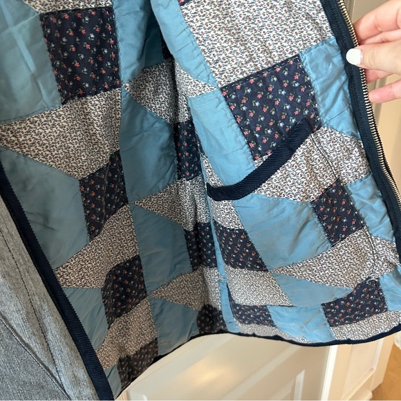 New Rare Redone 80s Denim Zip Puffer Jacket Indigo Reversible Levi’s Upcycled - Picture 7 of 9